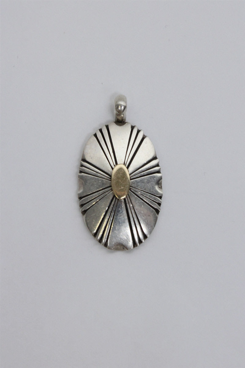 14K GOLD/스털링 실버 목걸이 펜던트 7.3G / GOLD