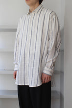 Load image into Gallery viewer, STRIPED CHECKERED SHIRT / INDIGO [20%OFF]