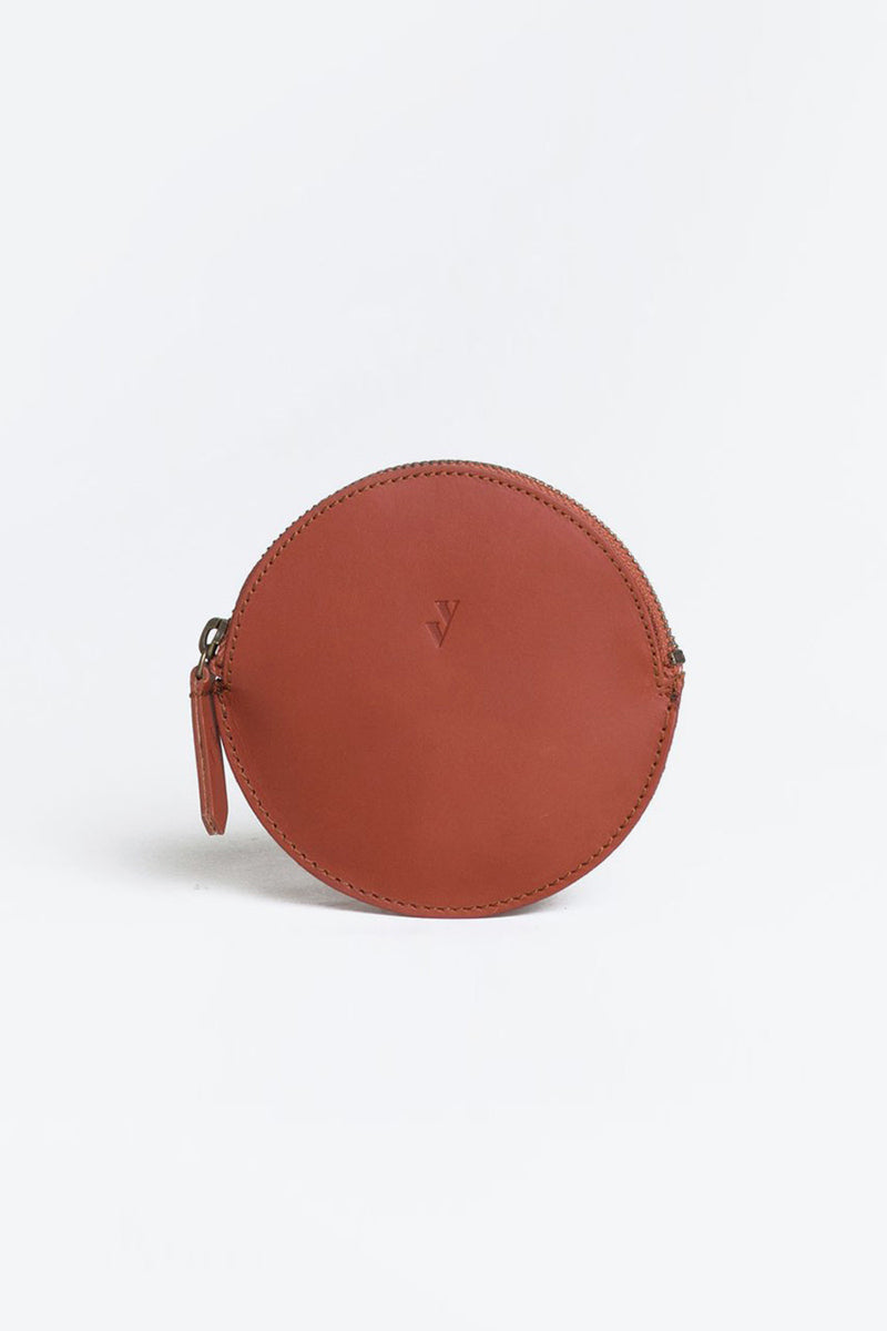 MON LEATHER COIN PURSE / BROWN [20%OFF]