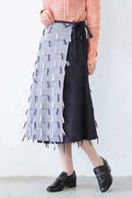 Load image into Gallery viewer, JETTY WRAP SKIRT / TWO TONE FRINGE [80%OFF]