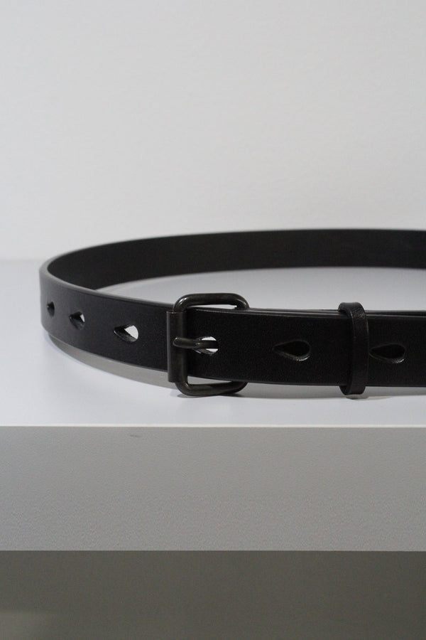 COMES LEATHER BELT / BLACK/BLACK