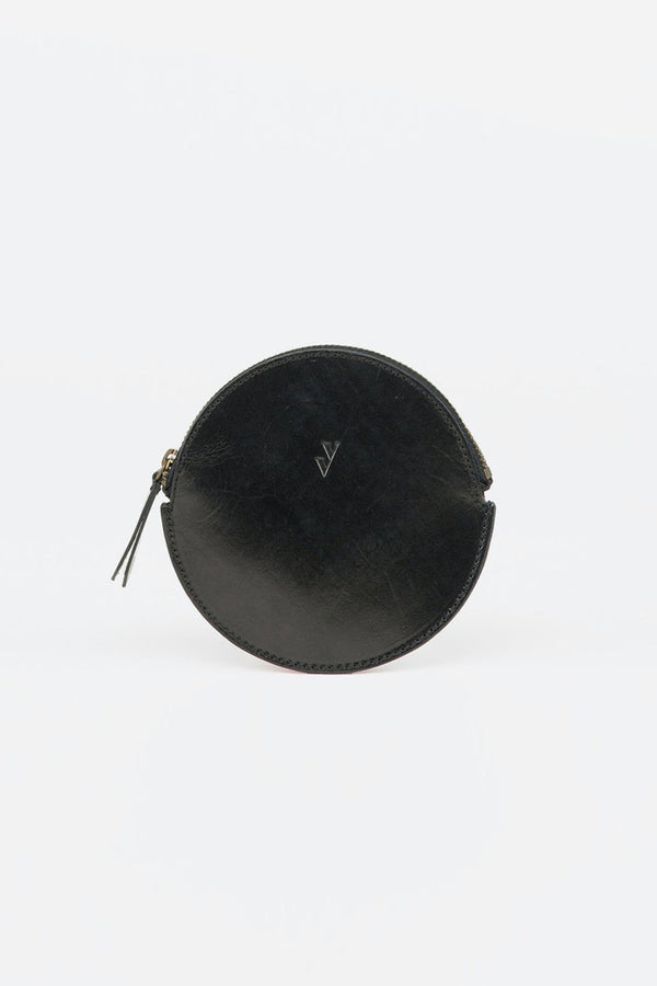 MON LEATHER COIN PURSE / BLACK [60%OFF]