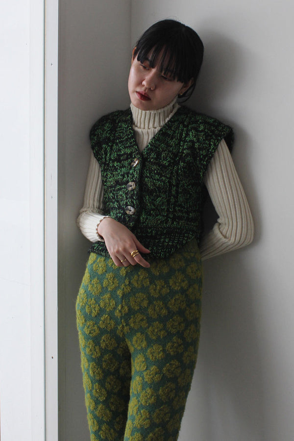 SOLA VEST / GREEN - BLACK [70%OFF]