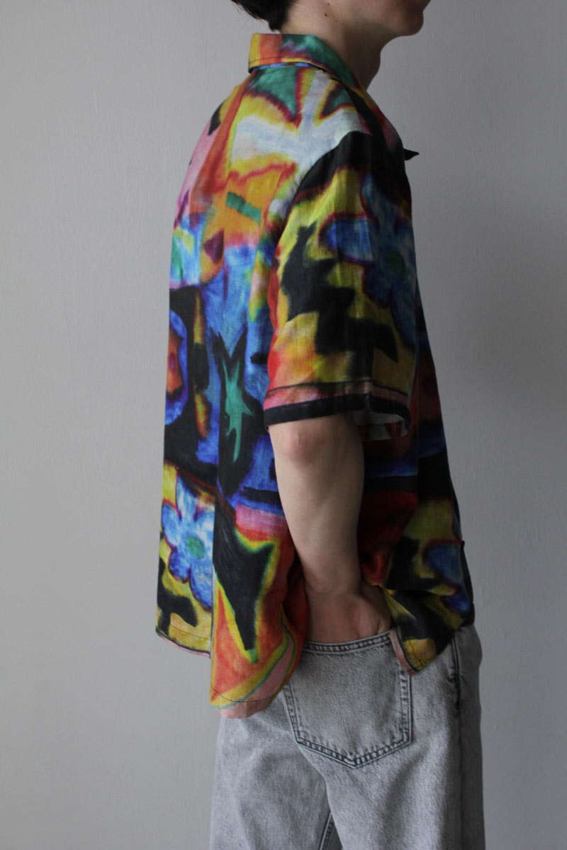 BOX SHIRT SHORT SLEEVE / LANDSCAPE DAYLIGHT PRINT