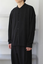 Load image into Gallery viewer, SILK POLO JACKET / BLACK [20%OFF]