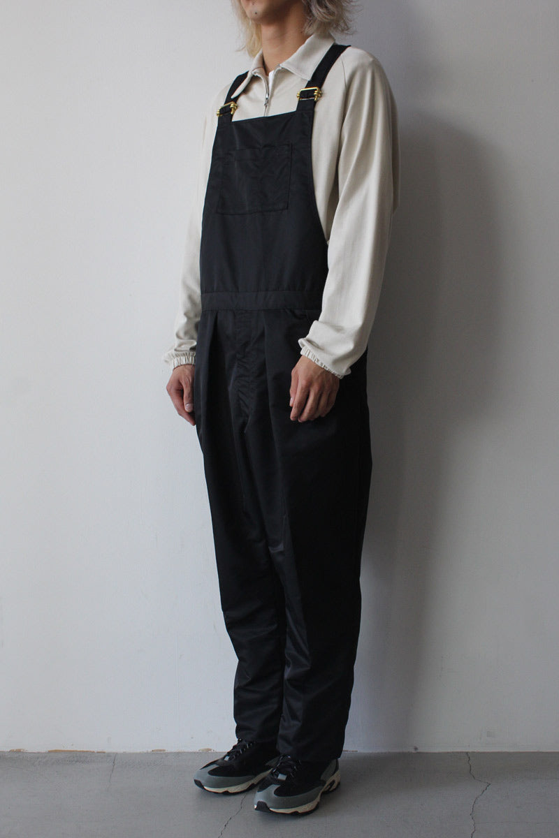NEAT ブラック オーバーオール NEAT | ALL WEATHER NYLON SATIN OVERALL [STOCK EXCLUSIVE] 別注