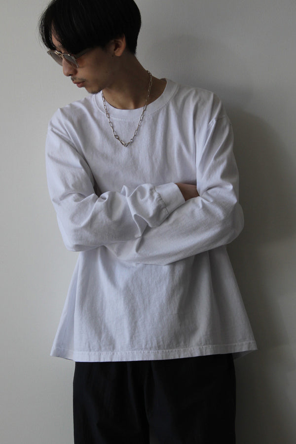 6.5OZ MEDIUM WEIGHT STANDARD L/S T-SHIRT / OPTIC WHITE