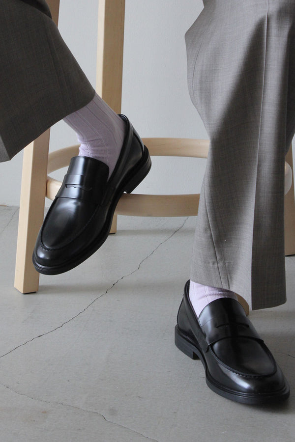 COMFORT COTTON RIB HI-SOCKS / LAVENDER