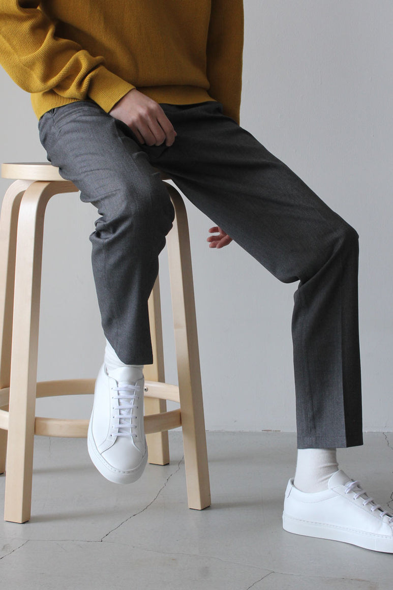 CALVIN RELAX TROUSERS / GREY MELANGE [30%OFF]
