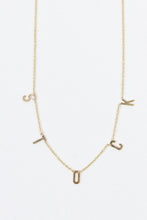Load image into Gallery viewer, INITIAL NECKLACE &quot;STOCK&quot;EXCLUSIVE MODEL / 14K YELLOW GOLD [20%OFF]