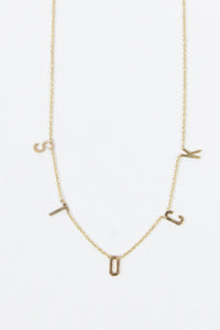INITIAL NECKLACE "STOCK"EXCLUSIVE MODEL / 14K YELLOW GOLD [20%OFF]