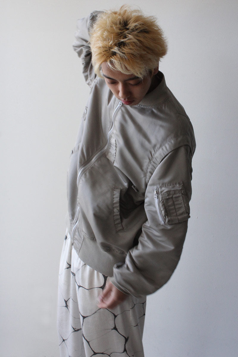 DETACHABLE SLEEVE MA-1 / LIGHT GRAY [50%OFF]