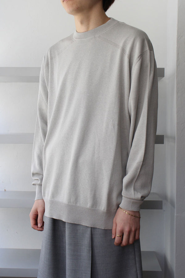 SILK FRETWORK SWEATER / MURMUR [50%OFF]
