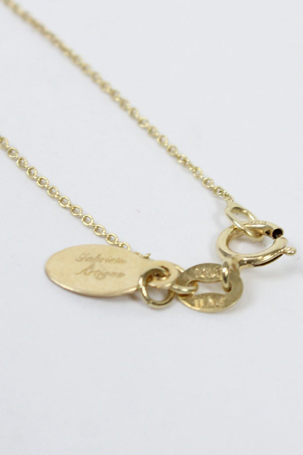 INITIAL NECKLACE "STOCK"EXCLUSIVE MODEL / 14K YELLOW GOLD [20%OFF]