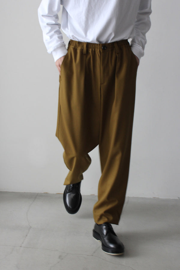 STOCK NEW CLASSIC TROUSERS TROPICAL WOOL GABARDINE / PLANTATION
