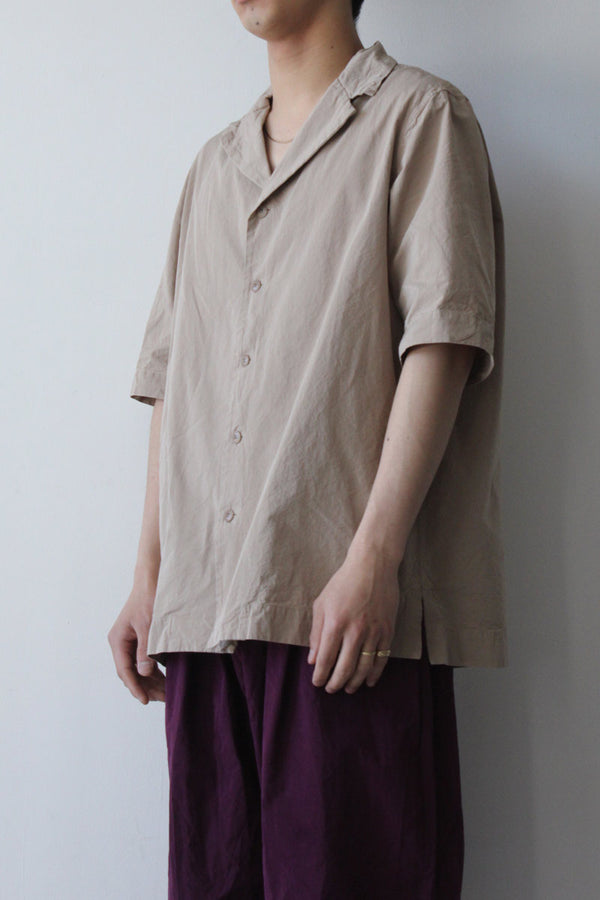 BOWLING SHIRT - PAPER COT / BEIGE [50%OFF]