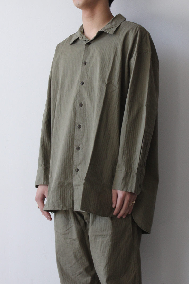 HAMNET SHIRT -WAXY / KHAKI [50% 할인]