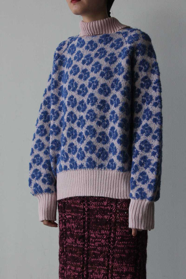 GOLGOLI TURTLENECK / DUSTY PINK - BLUE [70%OFF]