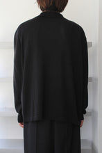 Load image into Gallery viewer, SILK POLO JACKET / BLACK [20%OFF]