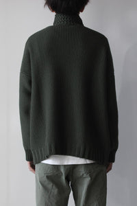 HIGH NECK JUMPER WOOLY / KHAKI