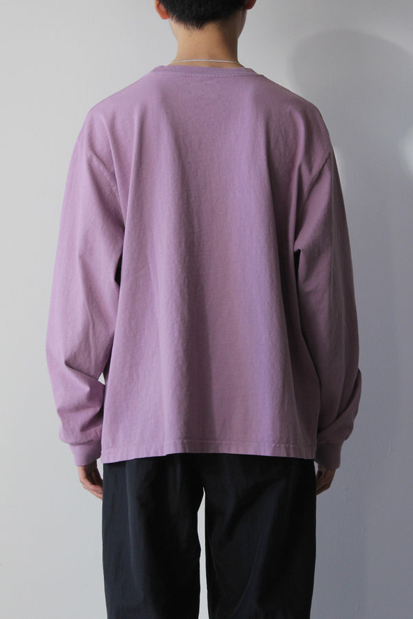 6.5OZ MEDIUM WEIGHT STANDARD L/S T-SHIRT / PURPLE FROST