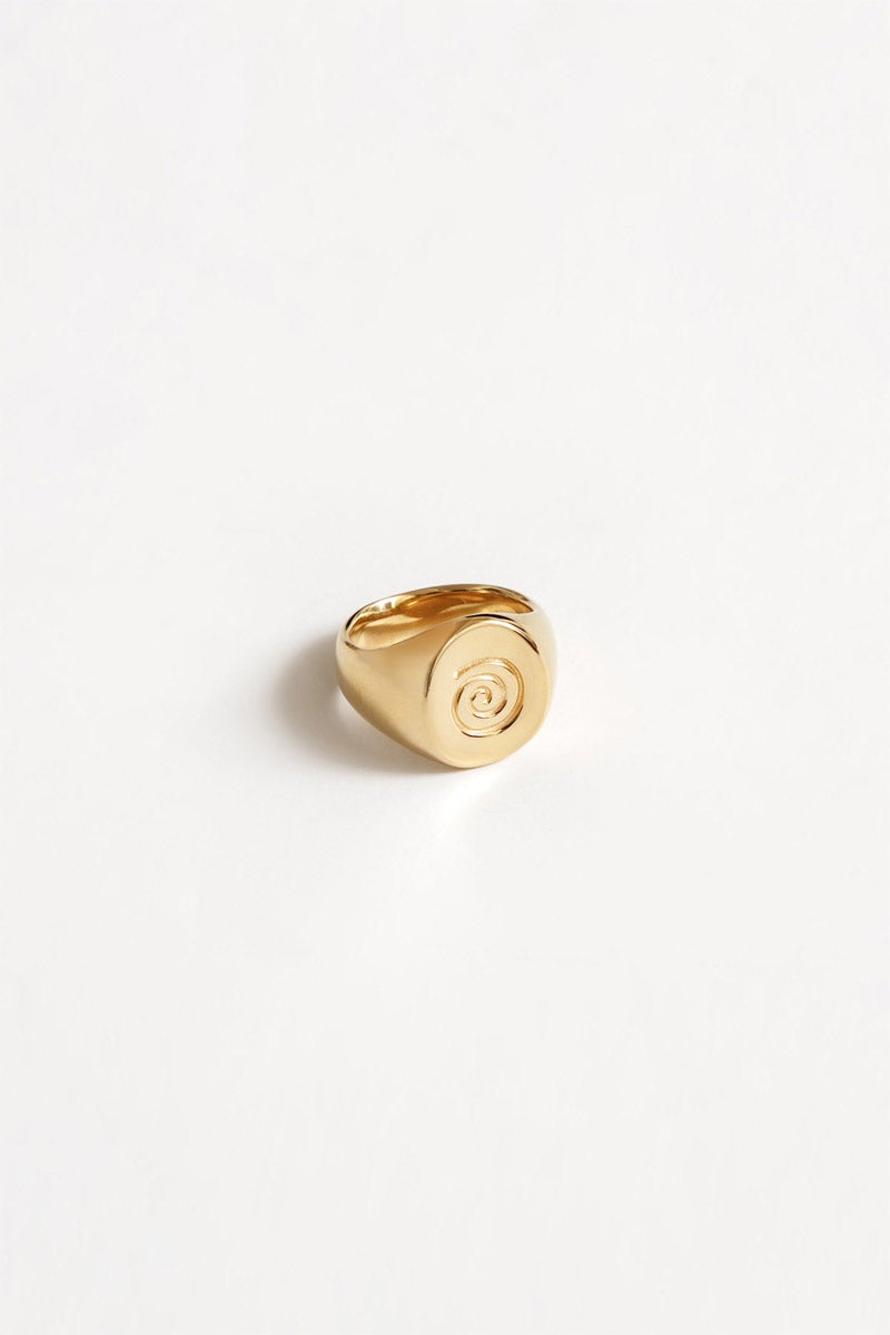 AGNES RING / 14K GOLD PLATED BRONZE