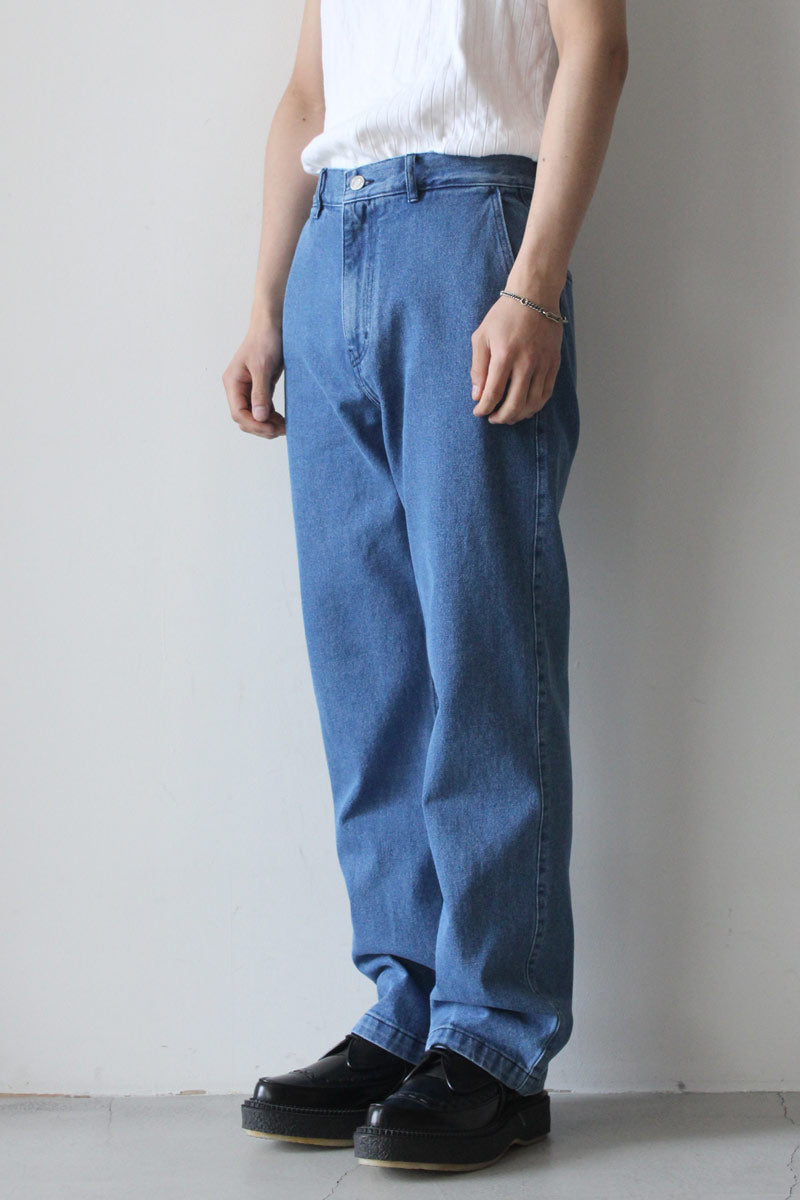 TROUSERS ALEF DENIM / WASHED BLUE [70%OFF]