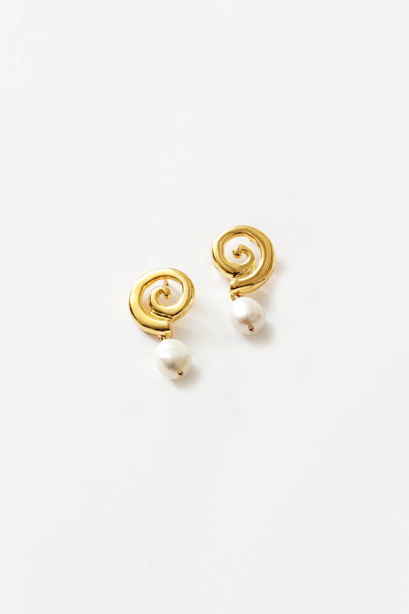 LAYLA EARRINGS / 14K GOLD PLATED STERLING SILVER [30%OFF]