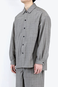 WOOL OVER SHIRT / CHECK [50%OFF]
