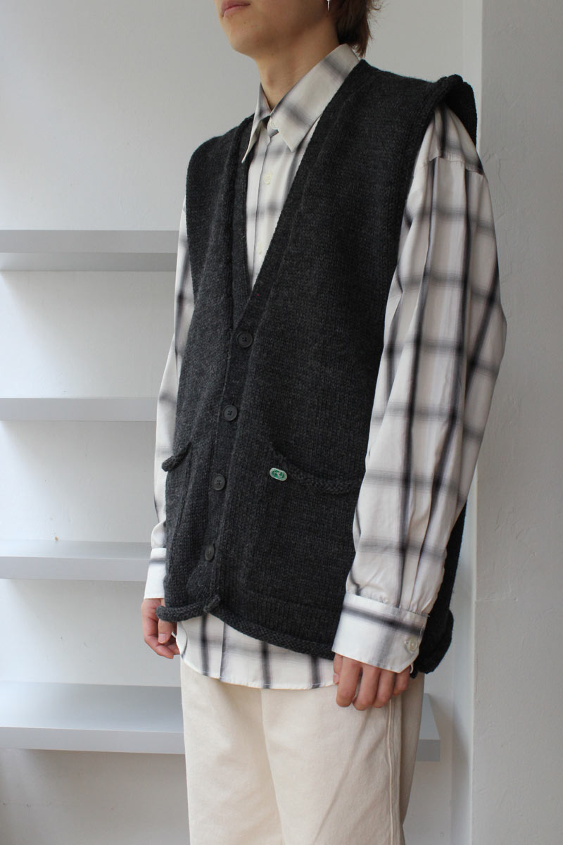MARIUM VEST / CHARCOAL [60%OFF]