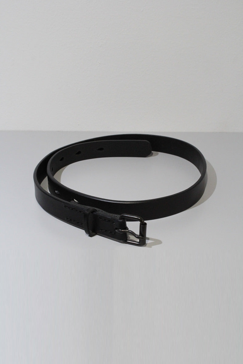 COMES LEATHER BELT / BLACK/BLACK
