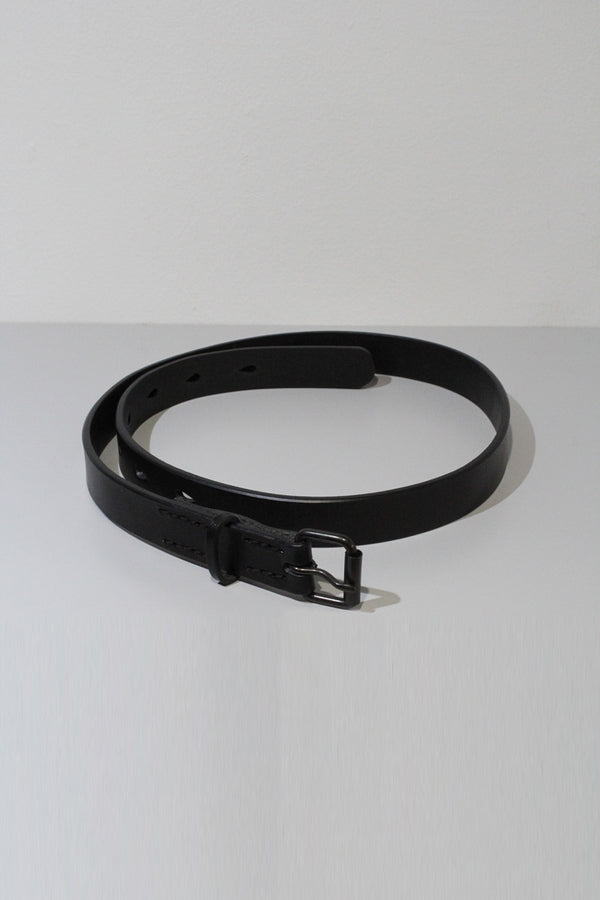 COMES LEATHER BELT / BLACK/BLACK
