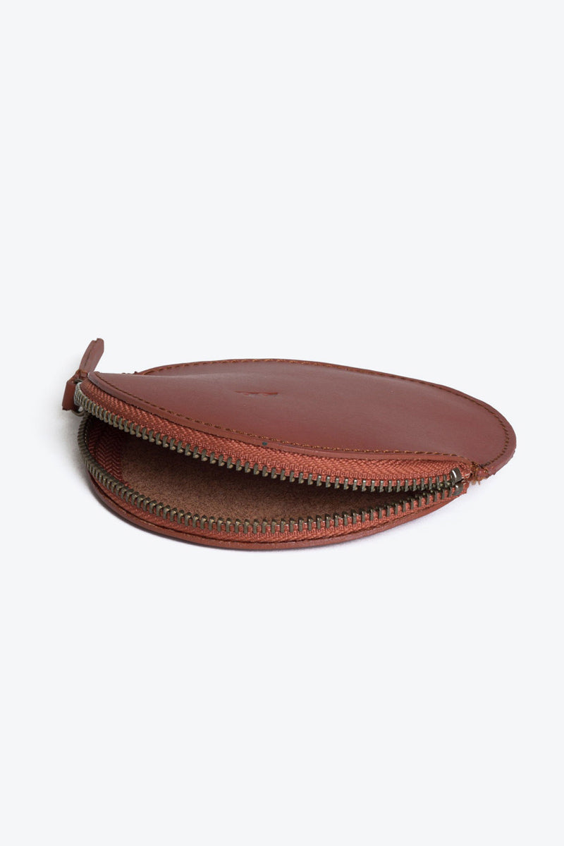 MON LEATHER COIN PURSE / BROWN [60%OFF]