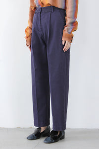 MARKET COTTON TWILL TROUSERS / NAVY [30%OFF]