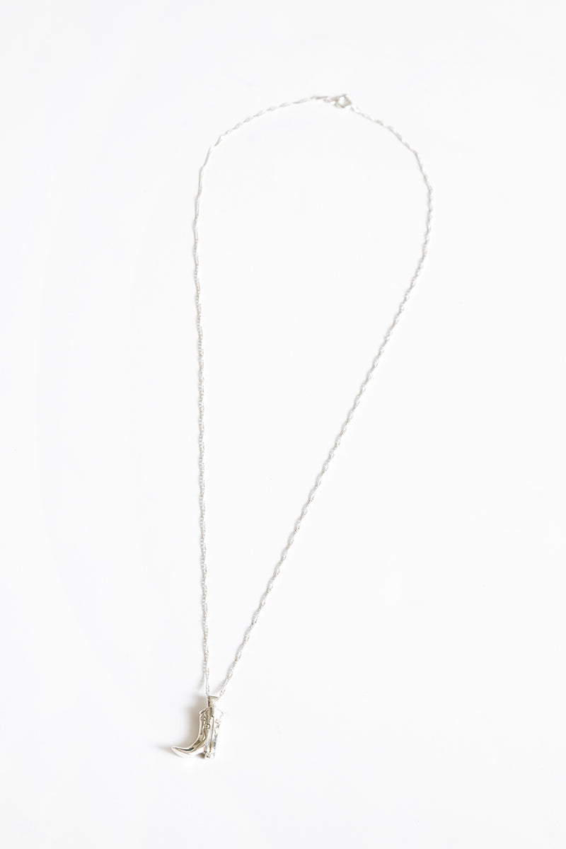 COWBOY BOOT NECKLACE / 925 STERLING SILVER [30%OFF]