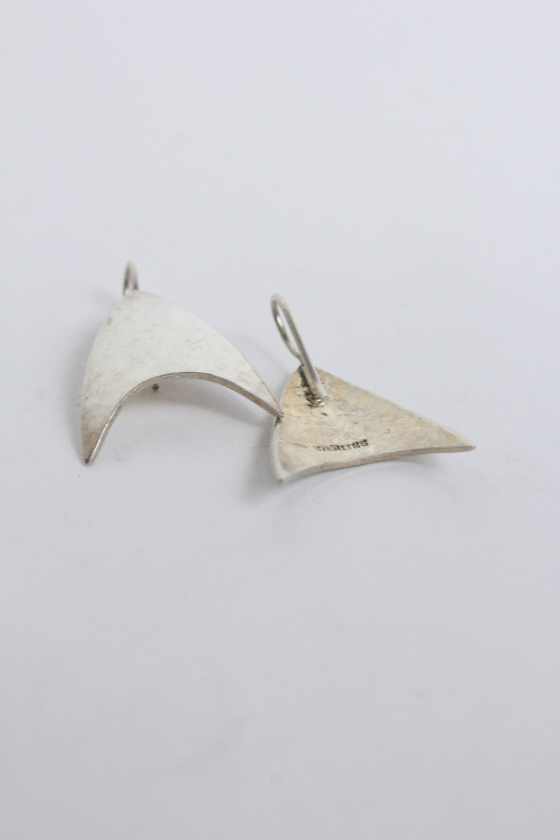 STERLING SILVER EARRINGS / SILVER