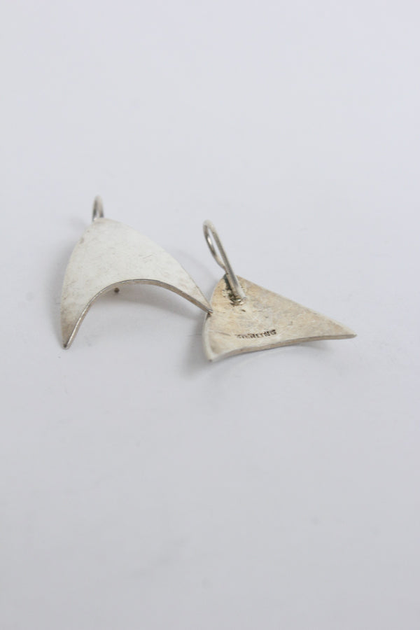 STERLING SILVER EARRINGS / SILVER