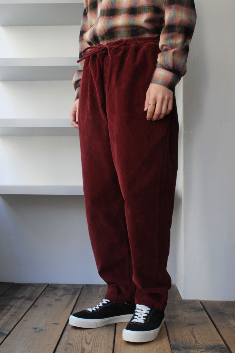 ALVA SKATE COTTON CORD TROUSERS / BURGUNDY [80% 할인]
