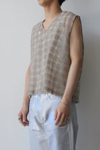 Load image into Gallery viewer, DOUBLE LOCK VEST / GREY DISINTEGRATION CHECK [20%OFF]