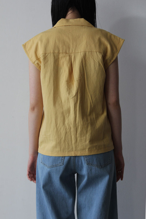 DIGNA SAFARI SHIRT / YELLOW [40%OFF]