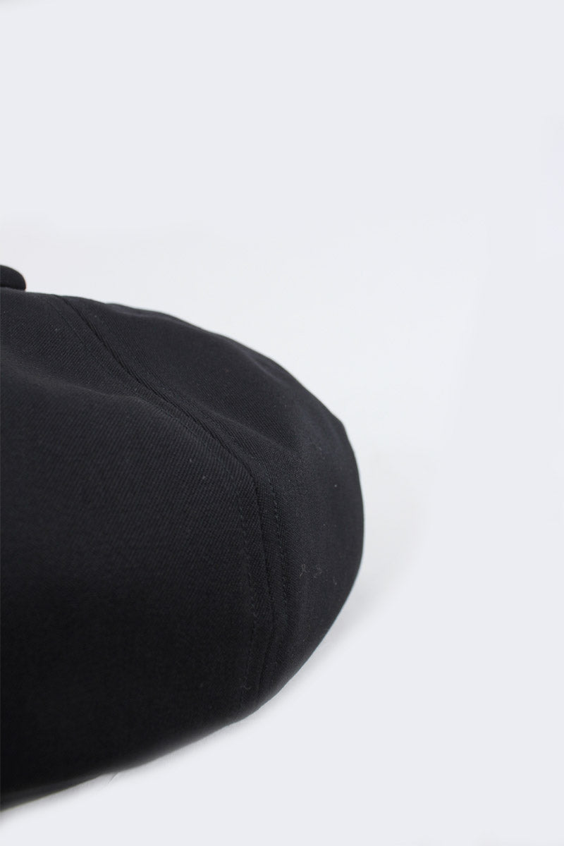 GABARDINE BERET / BLACK 