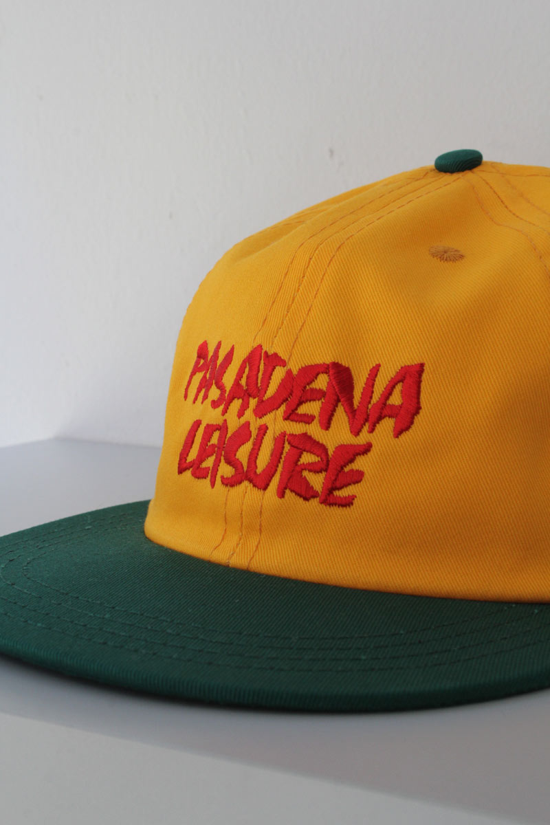 PASADENA LESURE CLUB | PASADENA LEISURE CAP / GREEN/GOLD ロゴ