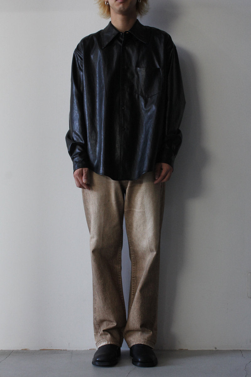 10,925円OUR LEGACY COCO 70S SHIRT / FAKE LEATHER