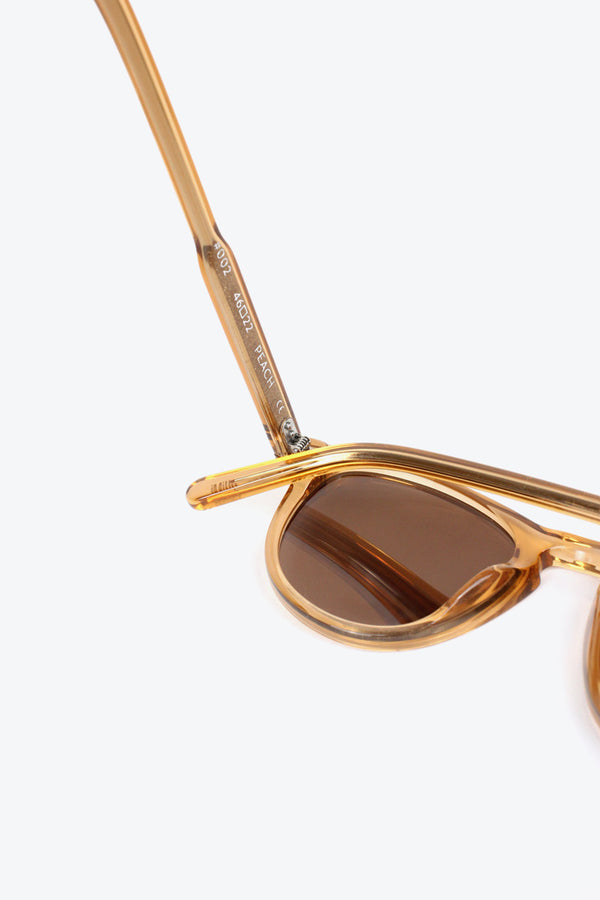 #002 ROUND SUNGLASSES / PEACH