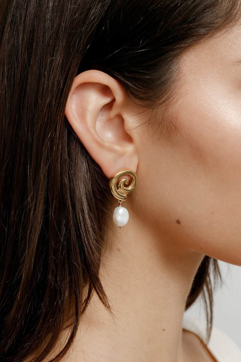 LAYLA EARRINGS / 14K GOLD PLATED STERLING SILVER [30%OFF]