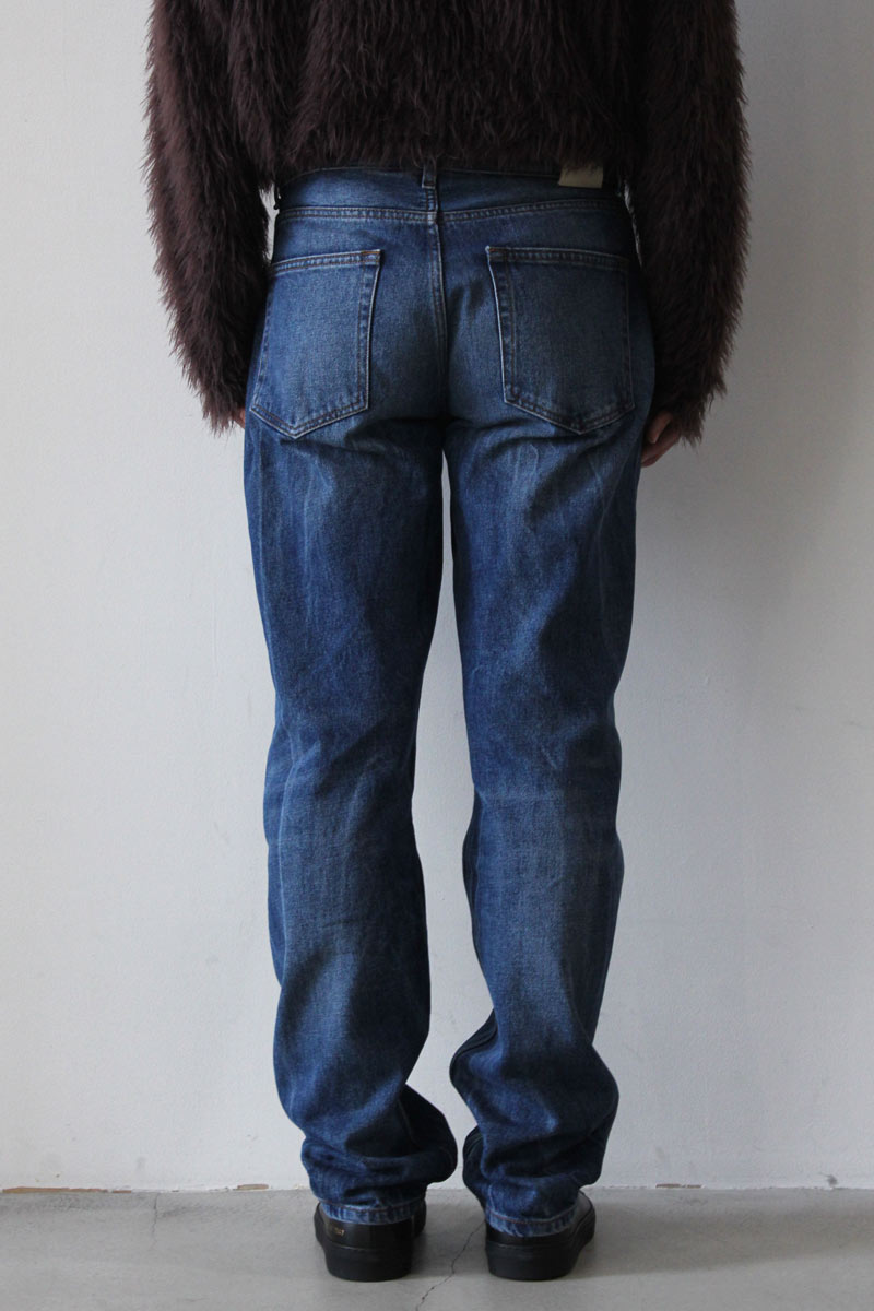 STRAIGHT CUT JEANS / BLUE CREASE [50%OFF]
