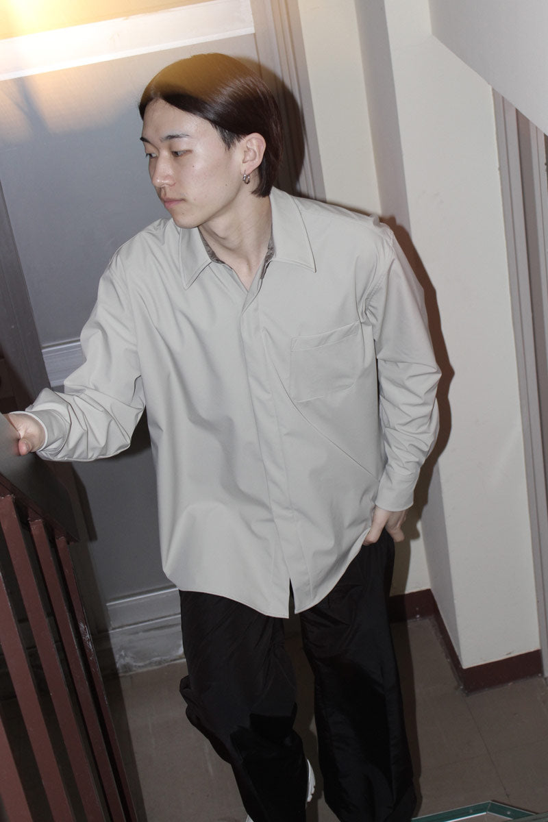 OUR LAGACY | BOX SHIRT / ABOVE SHIRT / DUSTY WHITE MUTED SCUBA