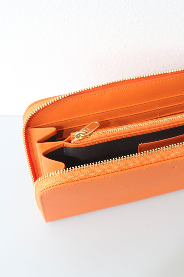 CM21 LEATHER LONG WALLET / ORANGE