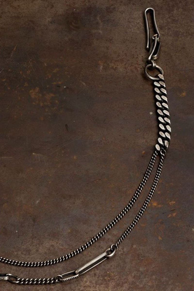 KEYCHAIN ​​TRACE LINKS / STERLING SILVER 
