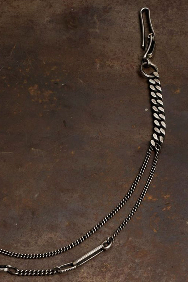 KEYCHAIN ​​TRACE LINKS / STERLING SILVER 